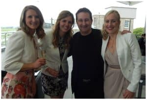 Andy Field with three guests. Happily celebrating an anniversary