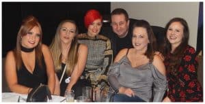 Table top magic for a group of ladies at a corporate event