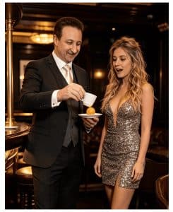 Fast hands performing the Cups and Balls magic trick