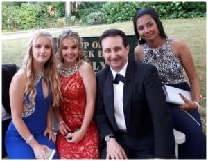 Andy Field performing close-up magic at a corporate event